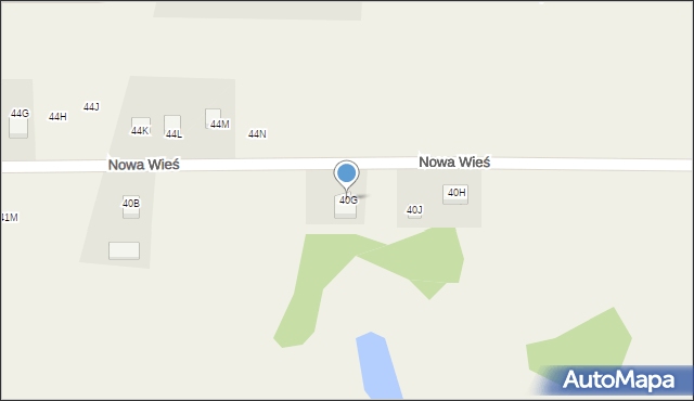 Nowa Wieś, Nowa Wieś, 40G, mapa Nowa Wieś