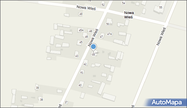 Nowa Wieś, Nowa Wieś, 44, mapa Nowa Wieś