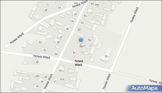 Nowa Wieś, Nowa Wieś, 59a, mapa Nowa Wieś