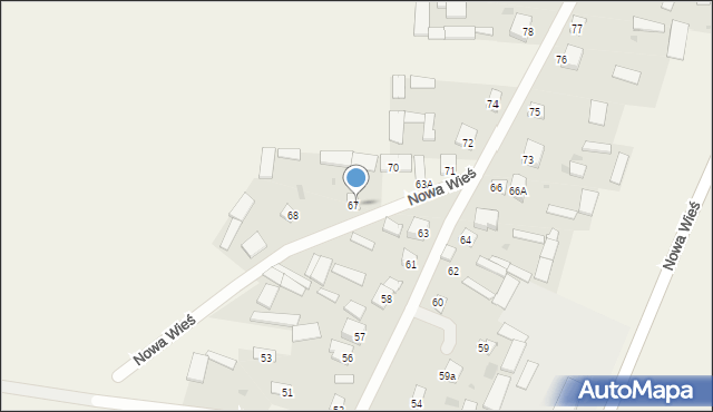 Nowa Wieś, Nowa Wieś, 69, mapa Nowa Wieś