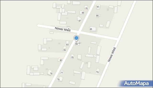 Nowa Wieś, Nowa Wieś, 84, mapa Nowa Wieś