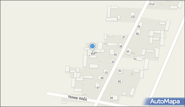 Nowa Wieś, Nowa Wieś, 94A, mapa Nowa Wieś