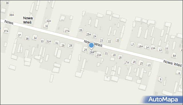 Nowa Wieś, Nowa Wieś, 24A, mapa Nowa Wieś
