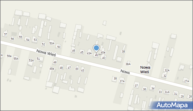 Nowa Wieś, Nowa Wieś, 41, mapa Nowa Wieś