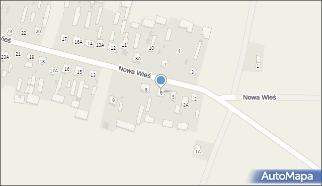 Nowa Wieś, Nowa Wieś, 6, mapa Nowa Wieś