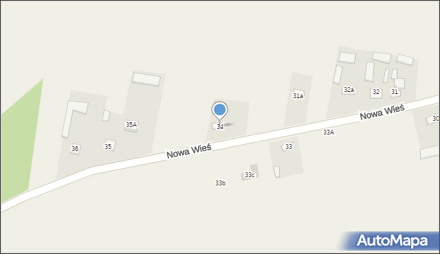 Nowa Wieś, Nowa Wieś, 34, mapa Nowa Wieś