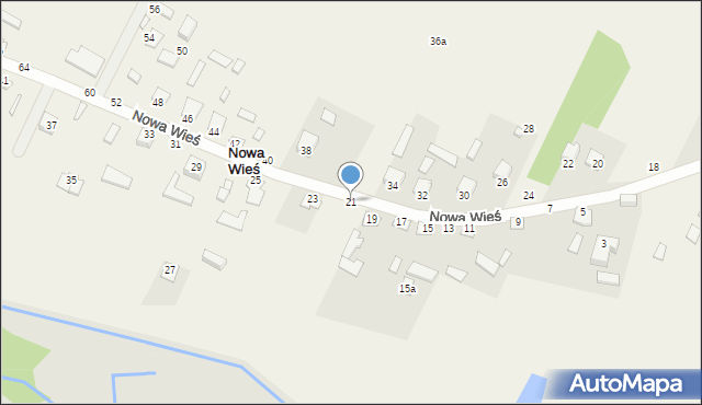Nowa Wieś, Nowa Wieś, 21, mapa Nowa Wieś