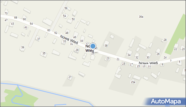 Nowa Wieś, Nowa Wieś, 25, mapa Nowa Wieś