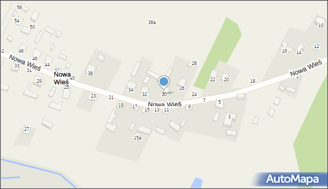 Nowa Wieś, Nowa Wieś, 30, mapa Nowa Wieś