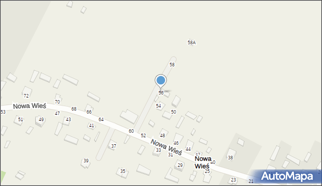 Nowa Wieś, Nowa Wieś, 56, mapa Nowa Wieś