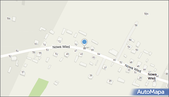 Nowa Wieś, Nowa Wieś, 68, mapa Nowa Wieś