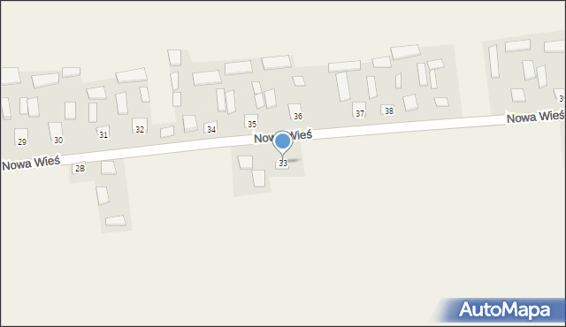Nowa Wieś, Nowa Wieś, 33, mapa Nowa Wieś