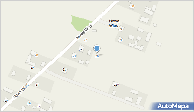 Nowa Wieś, Nowa Wieś, 26, mapa Nowa Wieś
