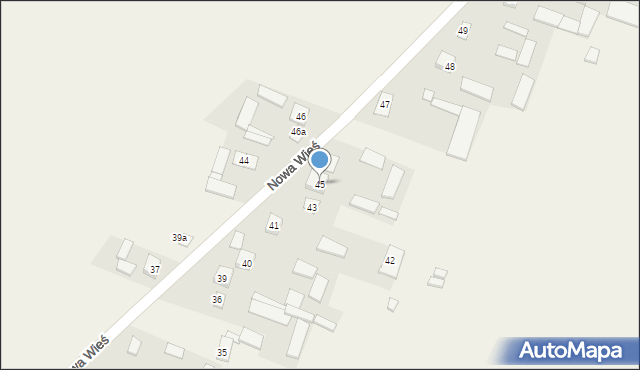 Nowa Wieś, Nowa Wieś, 45, mapa Nowa Wieś