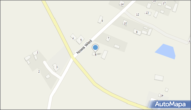Nowa Wieś, Nowa Wieś, 6, mapa Nowa Wieś