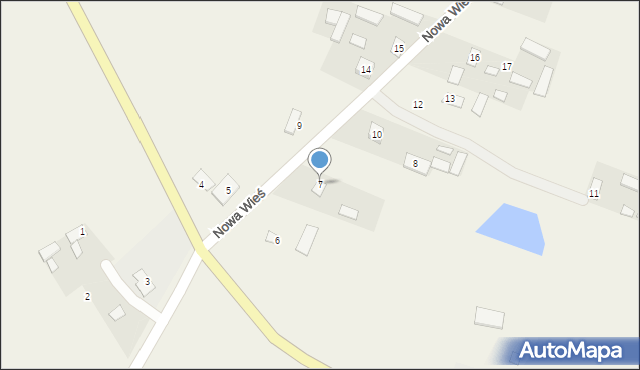 Nowa Wieś, Nowa Wieś, 7, mapa Nowa Wieś