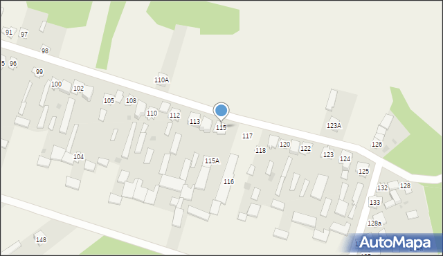 Nowa Wieś, Nowa Wieś, 115, mapa Nowa Wieś