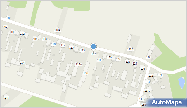 Nowa Wieś, Nowa Wieś, 117, mapa Nowa Wieś