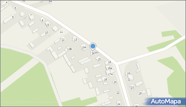 Nowa Wieś, Nowa Wieś, 14, mapa Nowa Wieś