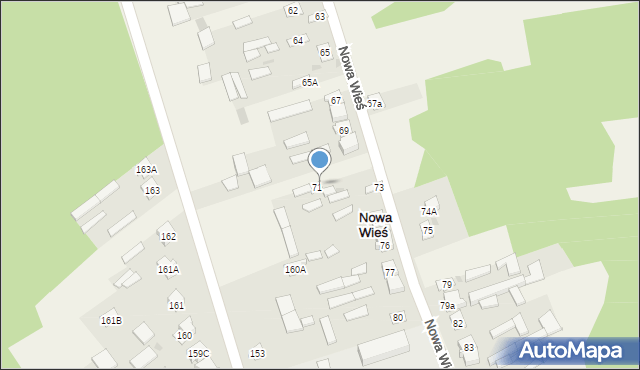 Nowa Wieś, Nowa Wieś, 72, mapa Nowa Wieś