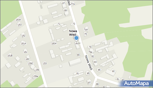 Nowa Wieś, Nowa Wieś, 77, mapa Nowa Wieś
