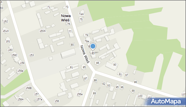 Nowa Wieś, Nowa Wieś, 83, mapa Nowa Wieś