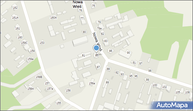 Nowa Wieś, Nowa Wieś, 85, mapa Nowa Wieś