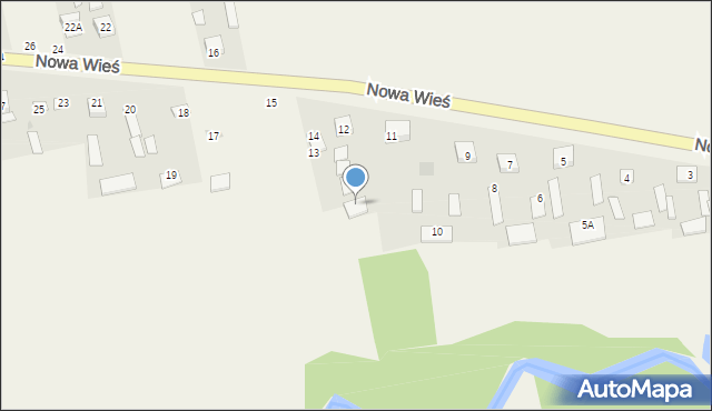 Nowa Wieś, Nowa Wieś, 13, mapa Nowa Wieś