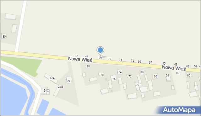 Nowa Wieś, Nowa Wieś, 79, mapa Nowa Wieś