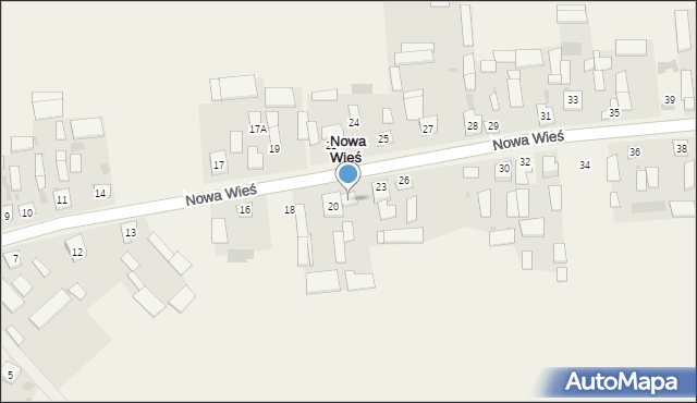 Nowa Wieś, Nowa Wieś, 22, mapa Nowa Wieś