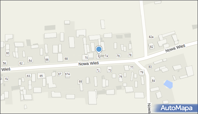Nowa Wieś, Nowa Wieś, 72, mapa Nowa Wieś