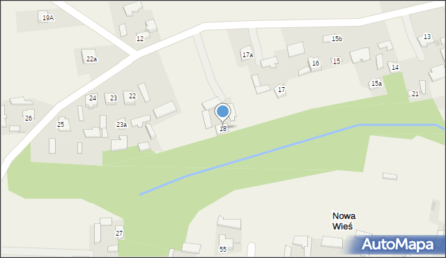 Nowa Wieś, Nowa Wieś, 18, mapa Nowa Wieś