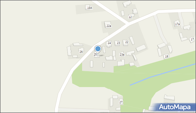 Nowa Wieś, Nowa Wieś, 25a, mapa Nowa Wieś