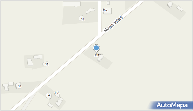 Nowa Wieś, Nowa Wieś, 34B, mapa Nowa Wieś