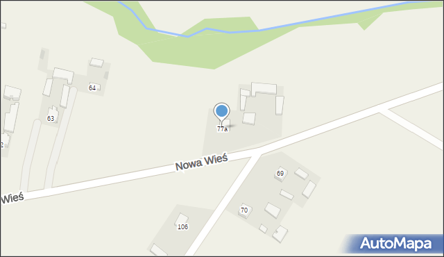 Nowa Wieś, Nowa Wieś, 77a, mapa Nowa Wieś