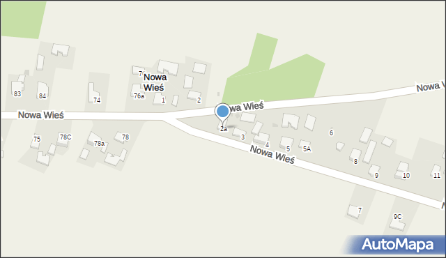 Nowa Wieś, Nowa Wieś, 2a, mapa Nowa Wieś