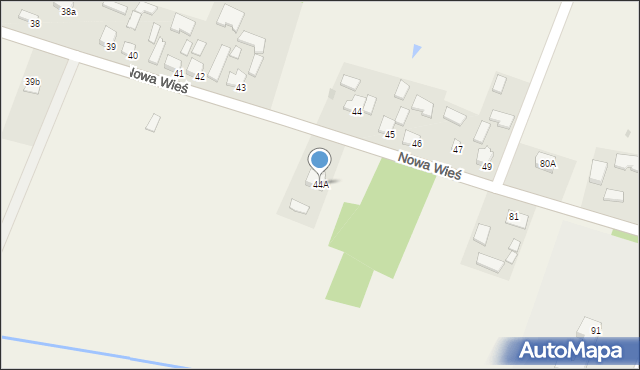 Nowa Wieś, Nowa Wieś, 44A, mapa Nowa Wieś