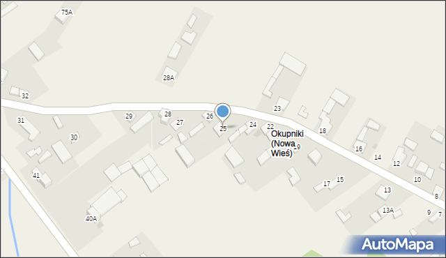Nowa Wieś, Nowa Wieś, 25, mapa Nowa Wieś
