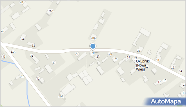 Nowa Wieś, Nowa Wieś, 28, mapa Nowa Wieś