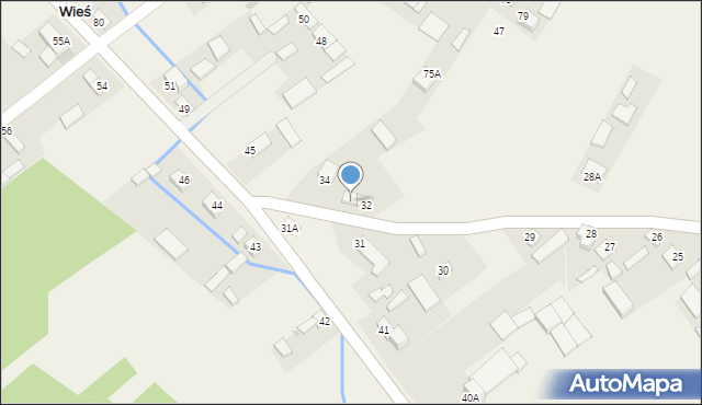 Nowa Wieś, Nowa Wieś, 33, mapa Nowa Wieś