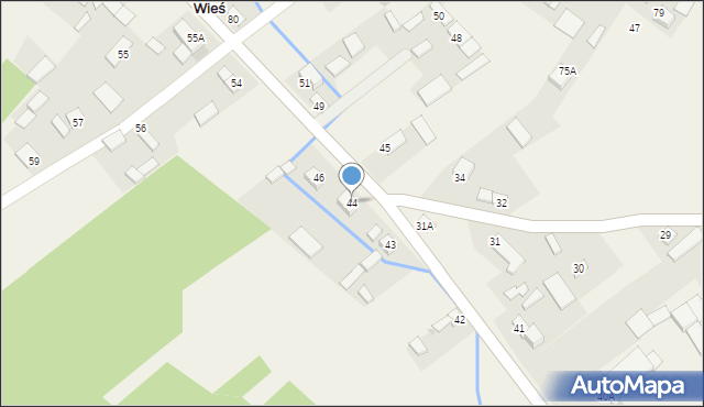 Nowa Wieś, Nowa Wieś, 44, mapa Nowa Wieś