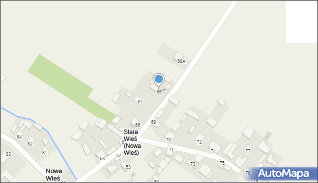 Nowa Wieś, Nowa Wieś, 68, mapa Nowa Wieś