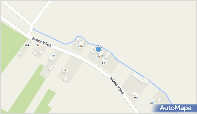 Nowa Wieś, Nowa Wieś, 93, mapa Nowa Wieś
