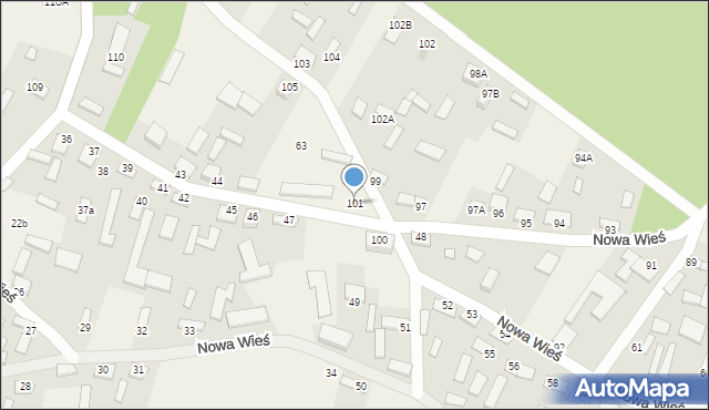 Nowa Wieś, Nowa Wieś, 101, mapa Nowa Wieś