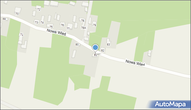 Nowa Wieś, Nowa Wieś, 81, mapa Nowa Wieś