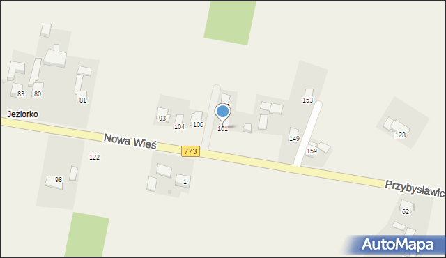Nowa Wieś, Nowa Wieś, 101, mapa Nowa Wieś