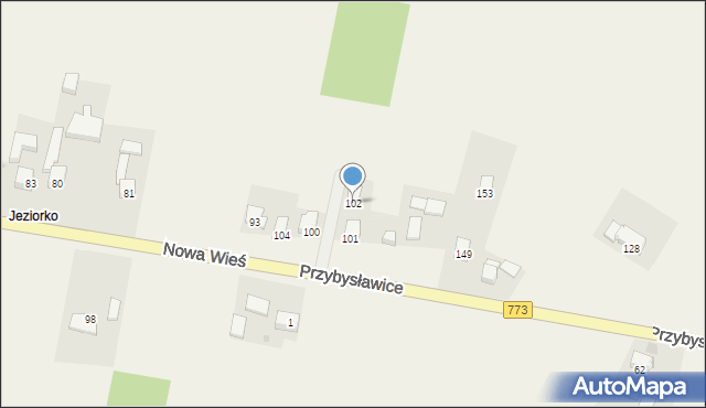 Nowa Wieś, Nowa Wieś, 102, mapa Nowa Wieś