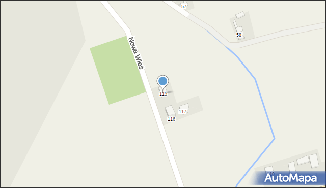 Nowa Wieś, Nowa Wieś, 115, mapa Nowa Wieś