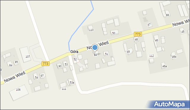 Nowa Wieś, Nowa Wieś, 94, mapa Nowa Wieś