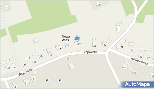 Nowa Wieś, Nowa Wieś, 104, mapa Nowa Wieś